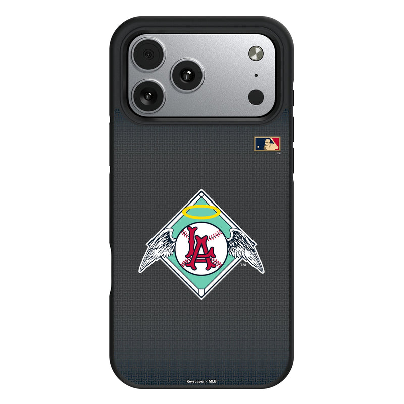 LA Angels 1961-1965 - Cooperstown Collection Linen iPhone Bump Phone Case for Apple iPhone