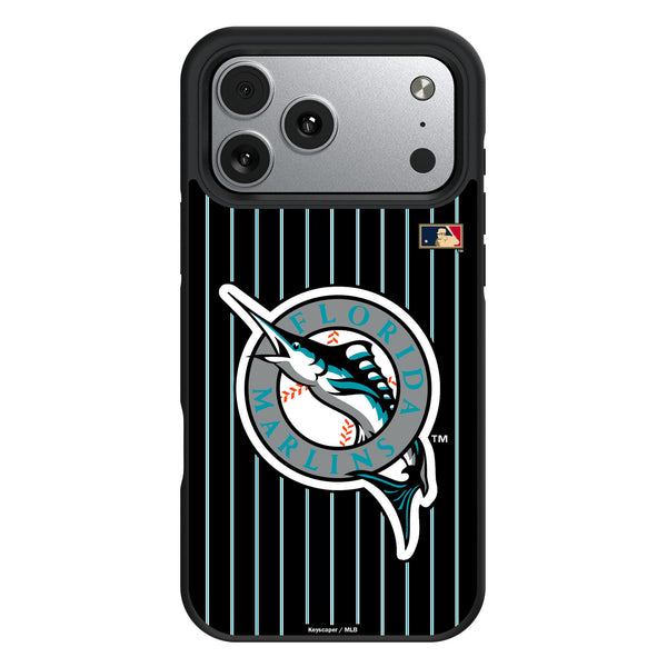 Miami Marlins 1993-2011 - Cooperstown Collection Pinstripe iPhone Bump Phone Case for Apple iPhone