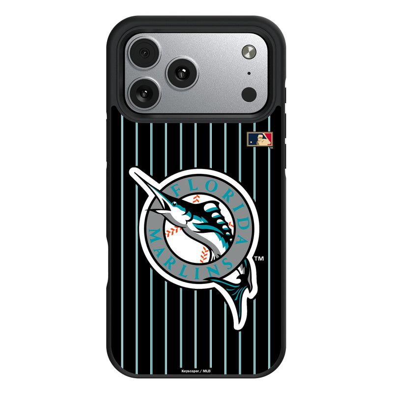 Miami Marlins 1993-2011 - Cooperstown Collection Pinstripe iPhone Bump Phone Case for Apple iPhone
