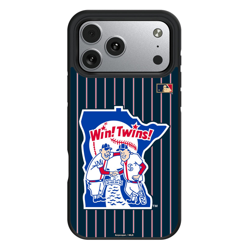Minnesota Twins 1976-1986 - Cooperstown Collection Pinstripe iPhone Bump Phone Case for Apple iPhone