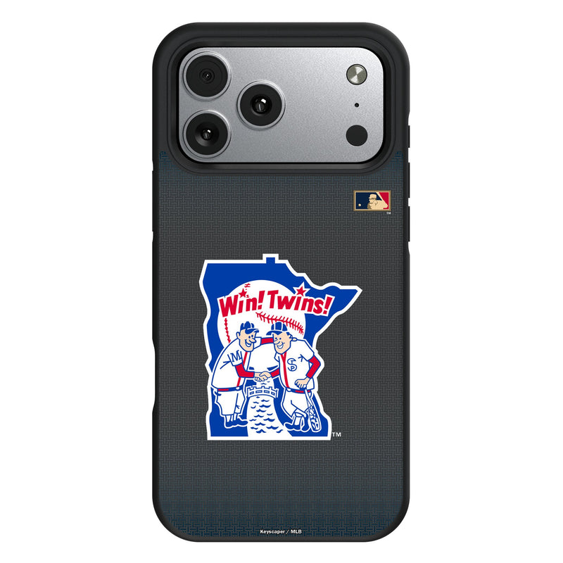 Minnesota Twins 1976-1986 - Cooperstown Collection Linen iPhone Bump Phone Case for Apple iPhone