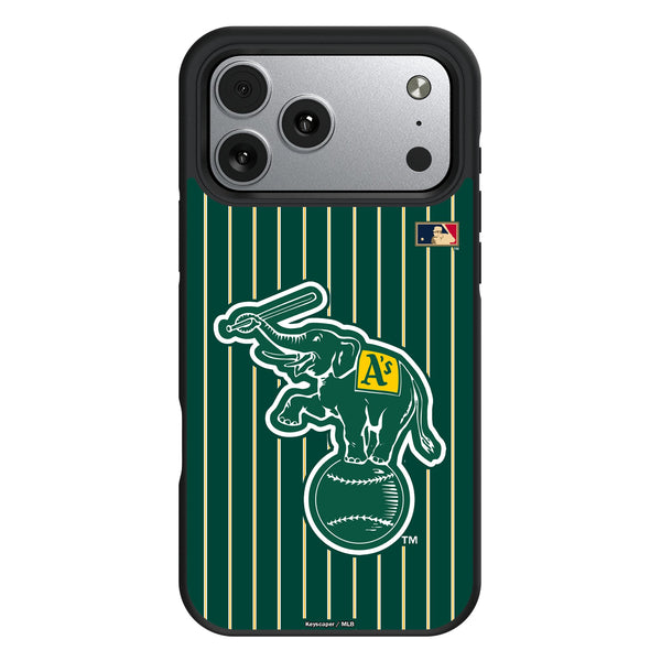 Oakland As Home 1988 - Cooperstown Collection Pinstripe iPhone Bump Phone Case for Apple iPhone