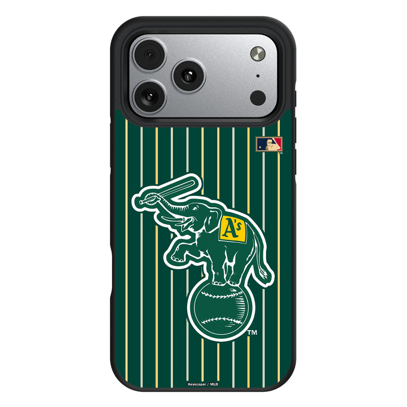 Oakland As Home 1988 - Cooperstown Collection Pinstripe iPhone Bump Phone Case for Apple iPhone