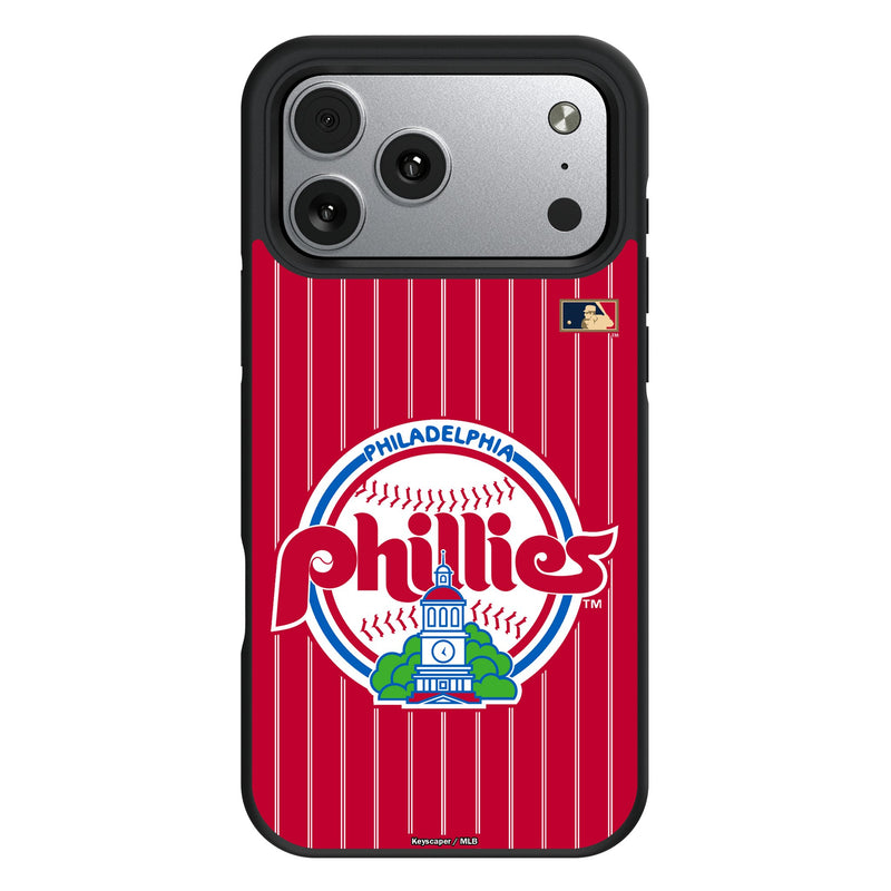 Philadelphia Phillies 1984-1991 - Cooperstown Collection Pinstripe iPhone Bump Phone Case for Apple iPhone