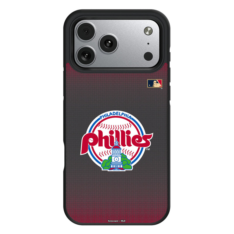 Philadelphia Phillies 1984-1991 - Cooperstown Collection Linen iPhone Bump Phone Case for Apple iPhone