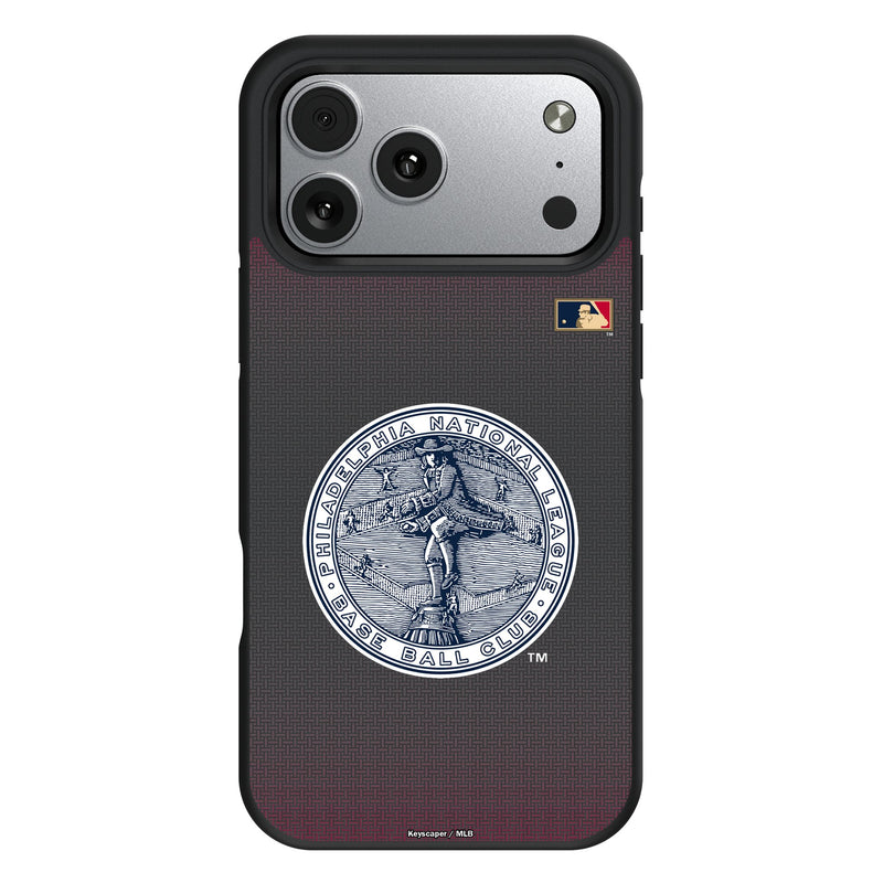 Philadelphia Phillies 1915-1943 - Cooperstown Collection Linen iPhone Bump Phone Case for Apple iPhone