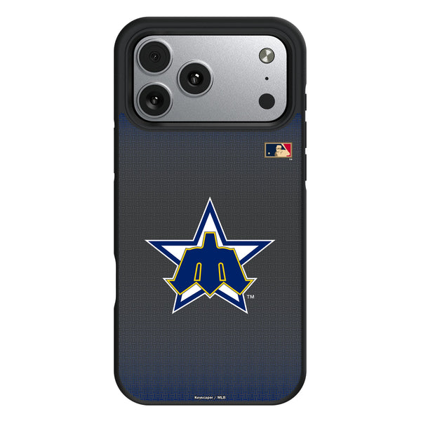 Seattle Mariners 1981-1986 - Cooperstown Collection Linen iPhone Bump Phone Case for Apple iPhone