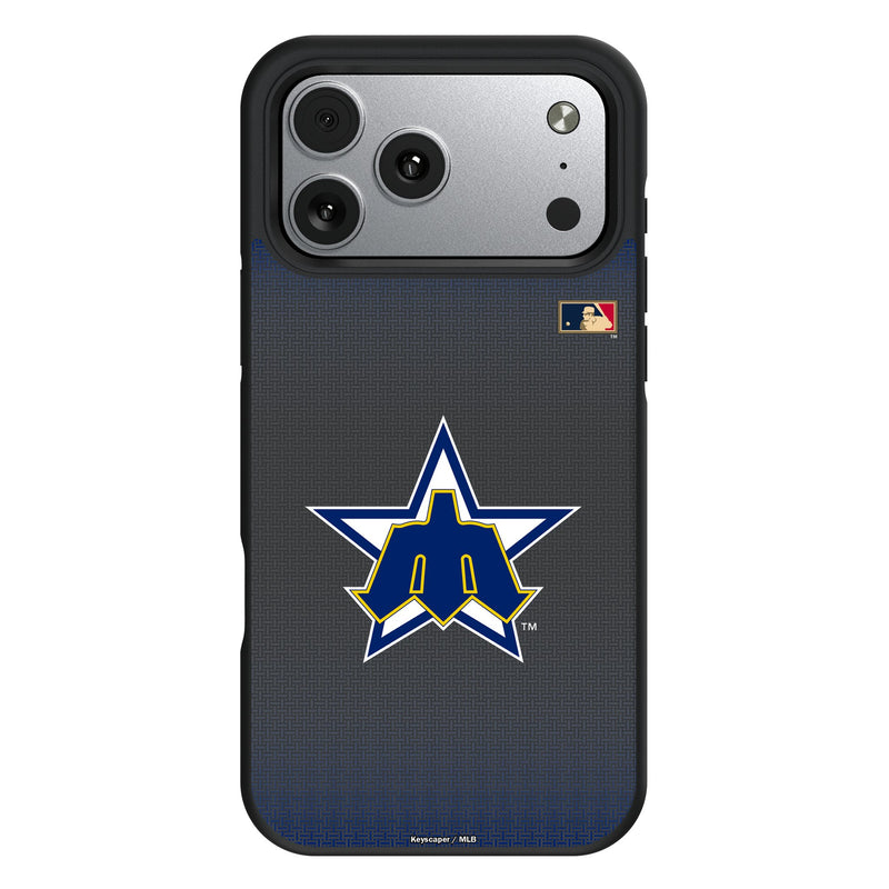 Seattle Mariners 1981-1986 - Cooperstown Collection Linen iPhone Bump Phone Case for Apple iPhone