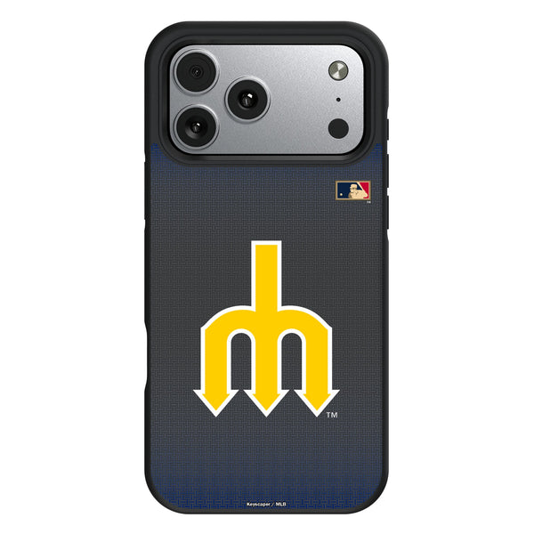 Seattle Mariners 1977-1980 - Cooperstown Collection Linen iPhone Bump Phone Case for Apple iPhone