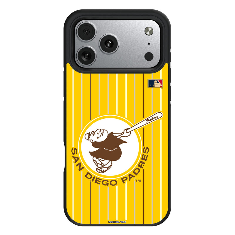 San Diego Padres 1969-1984 - Cooperstown Collection Pinstripe iPhone Bump Phone Case for Apple iPhone