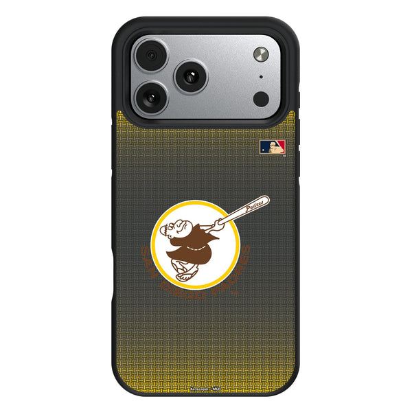 San Diego Padres 1969-1984 - Cooperstown Collection Linen iPhone Bump Phone Case for Apple iPhone