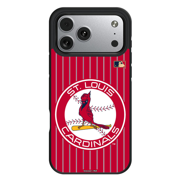 St Louis Cardinals 1966-1997 - Cooperstown Collection Pinstripe iPhone Bump Phone Case for Apple iPhone