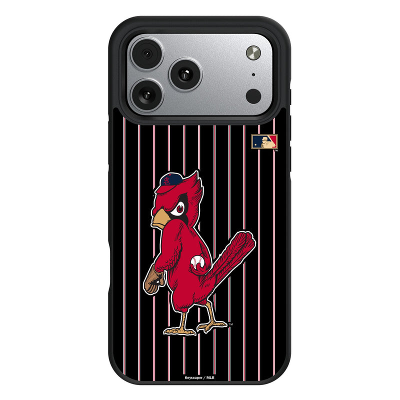 St Louis Cardinals 1950s - Cooperstown Collection Pinstripe iPhone Bump Phone Case for Apple iPhone
