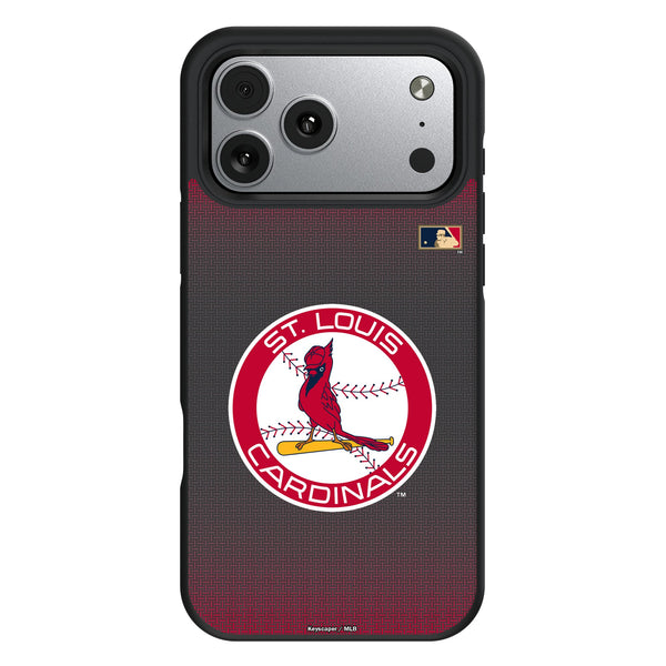 St Louis Cardinals 1966-1997 - Cooperstown Collection Linen iPhone Bump Phone Case for Apple iPhone