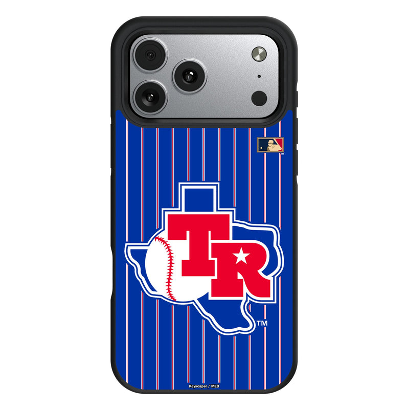 Texas Rangers 1981-1983 - Cooperstown Collection Pinstripe iPhone Bump Phone Case for Apple iPhone