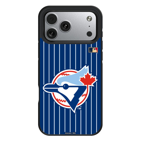 Toronto Blue Jays 1977-1988 - Cooperstown Collection Pinstripe iPhone Bump Phone Case for Apple iPhone