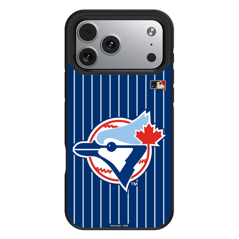 Toronto Blue Jays 1977-1988 - Cooperstown Collection Pinstripe iPhone Bump Phone Case for Apple iPhone