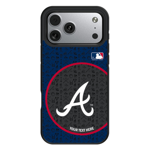 Atlanta Braves Personalized Circle iPhone Bump Phone Case for Apple iPhone