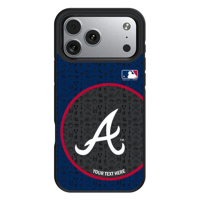 Atlanta Braves Personalized Circle iPhone Bump Phone Case for Apple iPhone