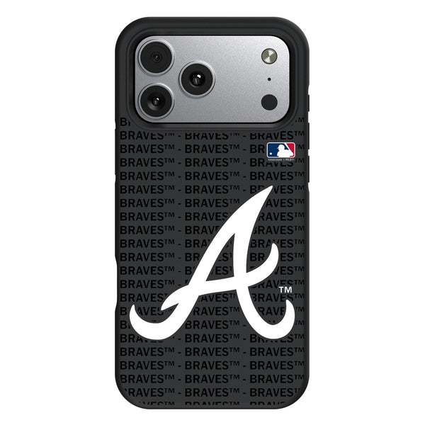 Atlanta Braves Text Backdrop iPhone Bump Phone Case for Apple iPhone