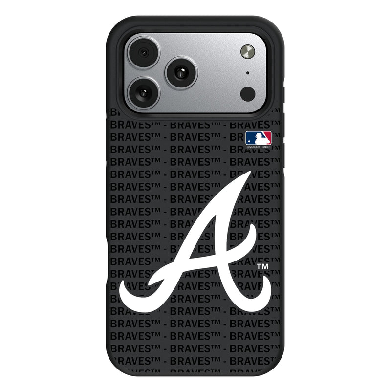 Atlanta Braves Text Backdrop iPhone Bump Phone Case for Apple iPhone