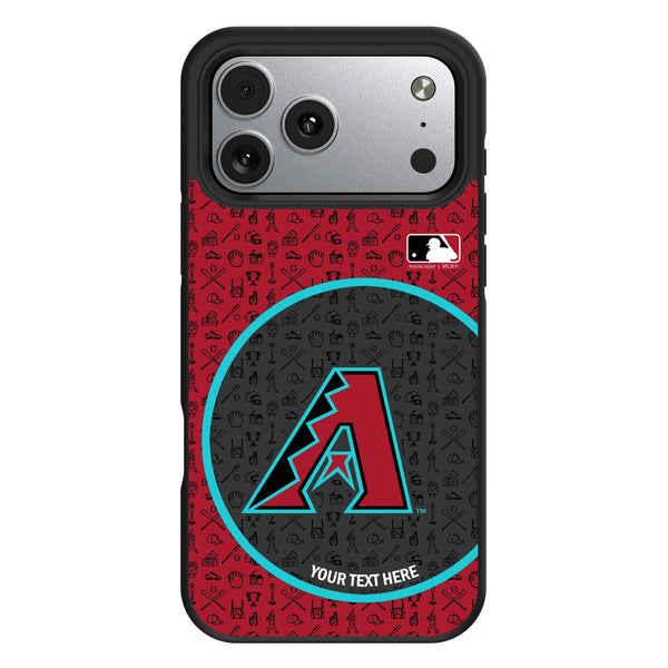 Arizona Diamondbacks Personalized Circle iPhone Bump Phone Case for Apple iPhone