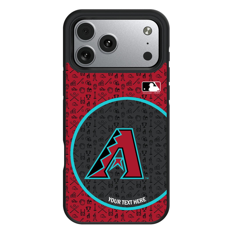 Arizona Diamondbacks Personalized Circle iPhone Bump Phone Case for Apple iPhone