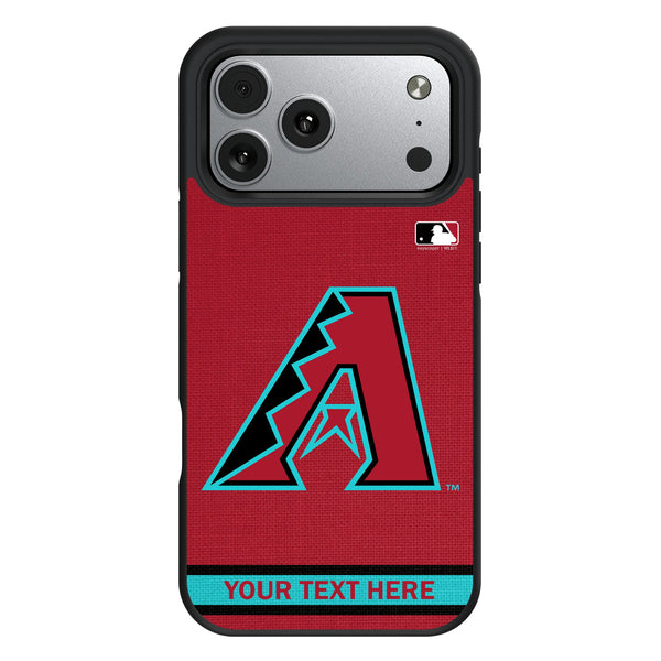 Arizona Diamondbacks Personalized Stripe iPhone Bump Phone Case for Apple iPhone