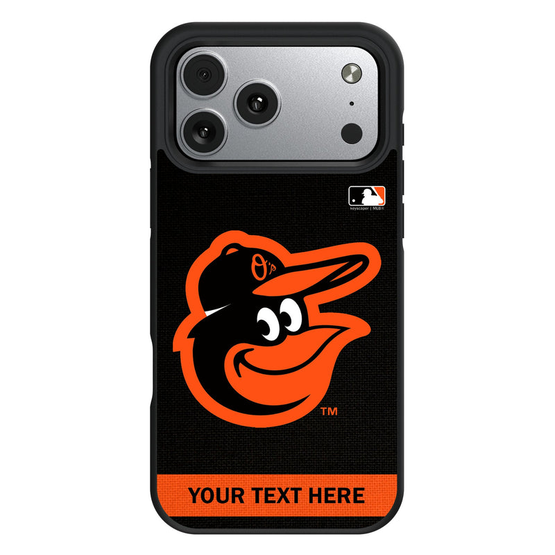 Baltimore Orioles Personalized Stripe iPhone Bump Phone Case for Apple iPhone