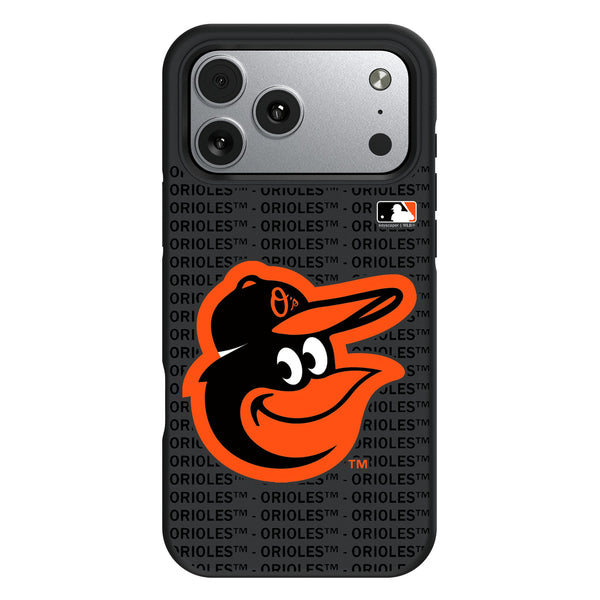 Baltimore Orioles Text Backdrop iPhone Bump Phone Case for Apple iPhone