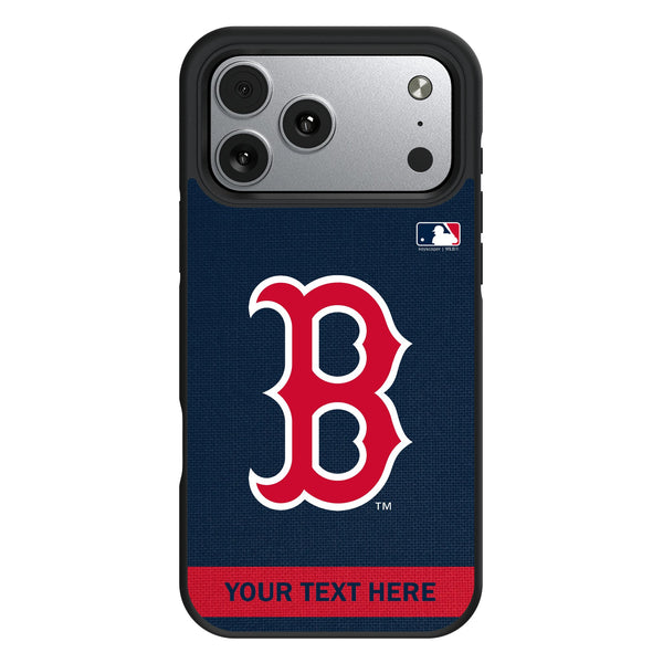 Boston Red Sox Personalized Stripe iPhone Bump Phone Case for Apple iPhone