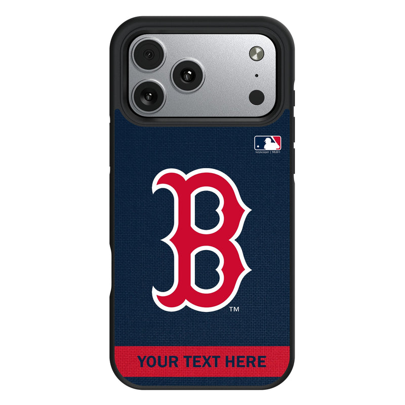 Boston Red Sox Personalized Stripe iPhone Bump Phone Case for Apple iPhone