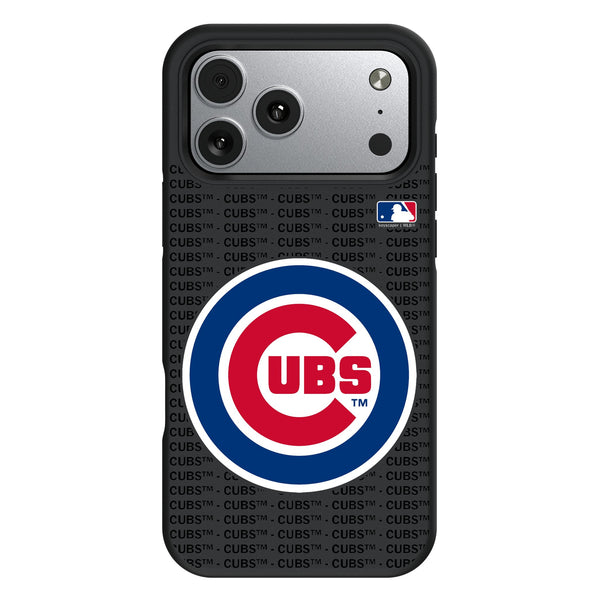 Chicago Cubs Text Backdrop iPhone Bump Phone Case for Apple iPhone