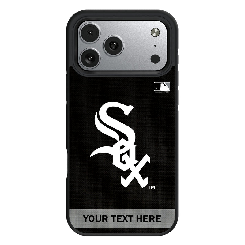 Chicago White Sox Personalized Stripe iPhone Bump Phone Case for Apple iPhone