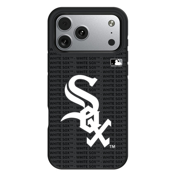 Chicago White Sox Text Backdrop iPhone Bump Phone Case for Apple iPhone