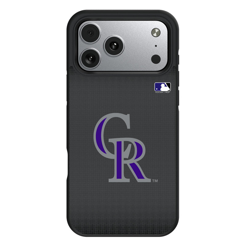 Colorado Rockies Linen iPhone Bump Phone Case for Apple iPhone