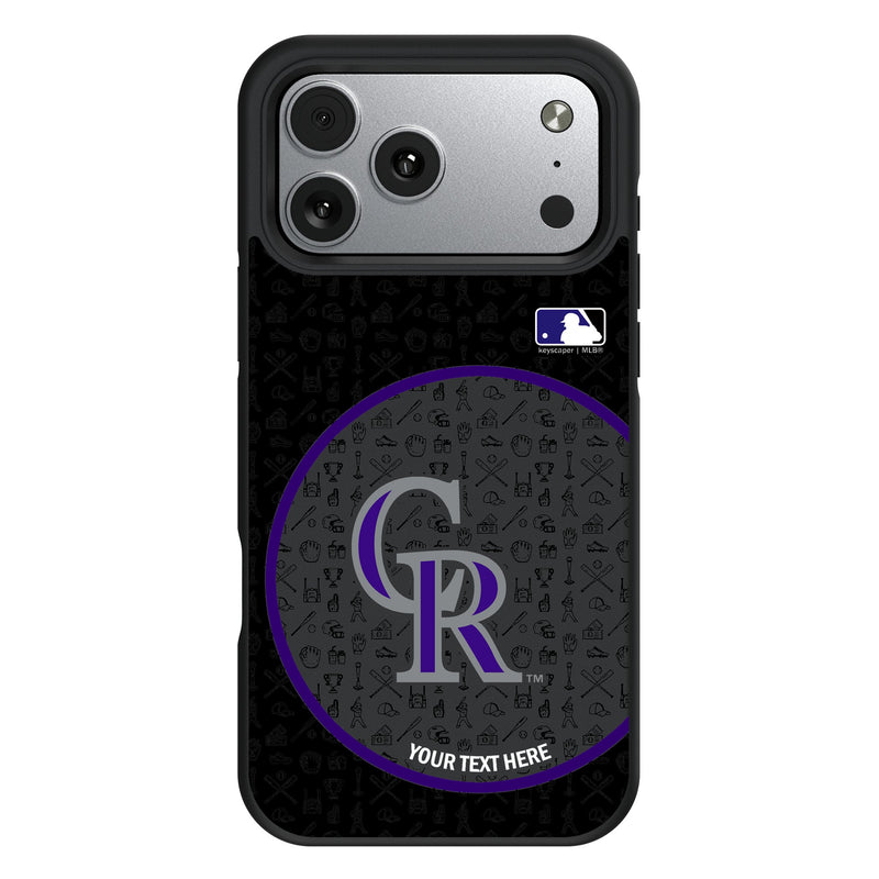 Colorado Rockies Personalized Circle iPhone Bump Phone Case for Apple iPhone