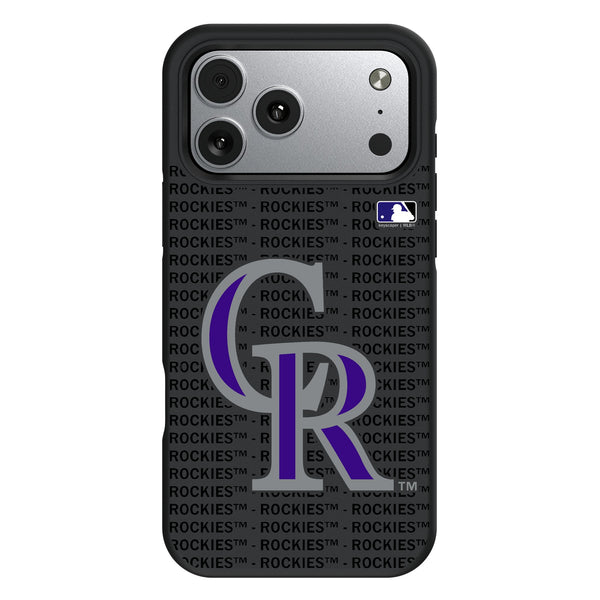 Colorado Rockies Text Backdrop iPhone Bump Phone Case for Apple iPhone