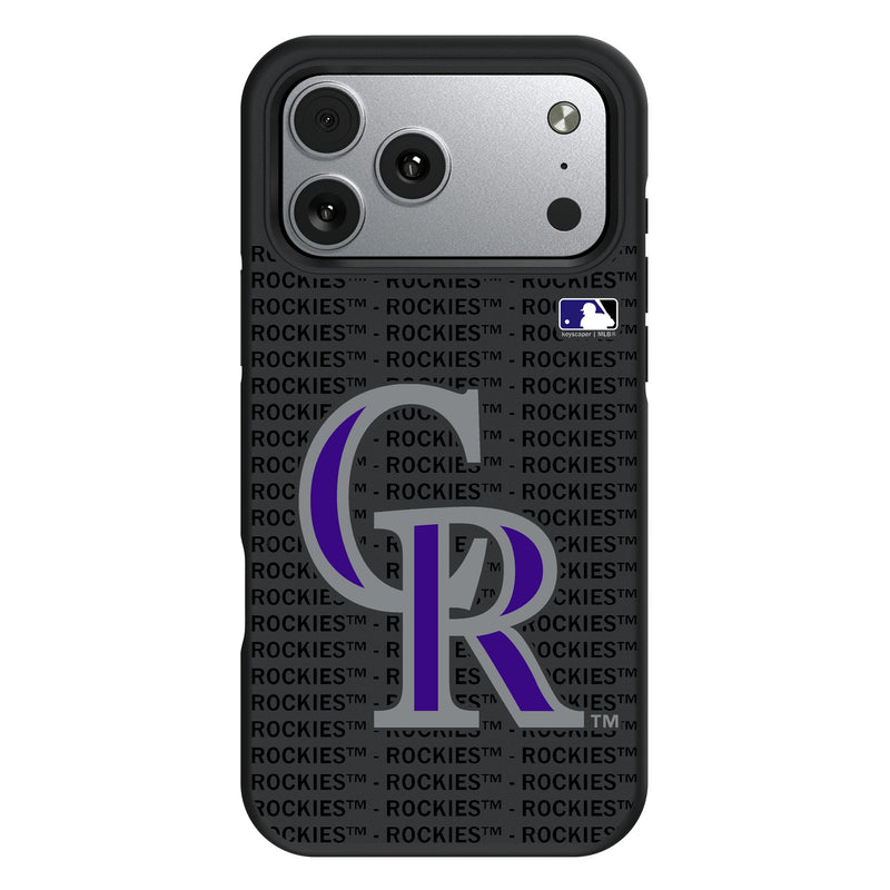 Colorado Rockies Text Backdrop iPhone Bump Phone Case for Apple iPhone