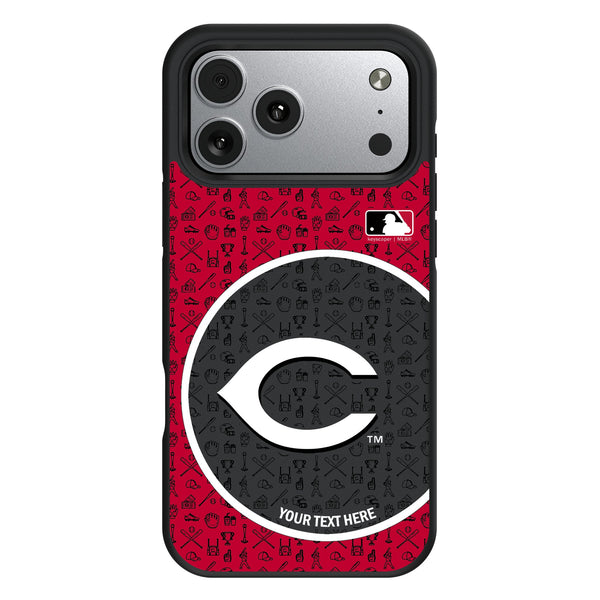Cincinnati Reds Personalized Circle iPhone Bump Phone Case for Apple iPhone