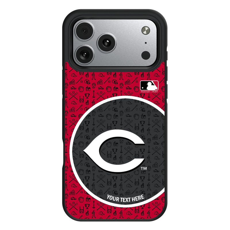 Cincinnati Reds Personalized Circle iPhone Bump Phone Case for Apple iPhone