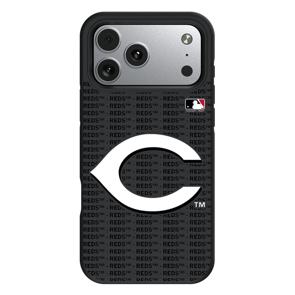Cincinnati Reds Text Backdrop iPhone Bump Phone Case for Apple iPhone