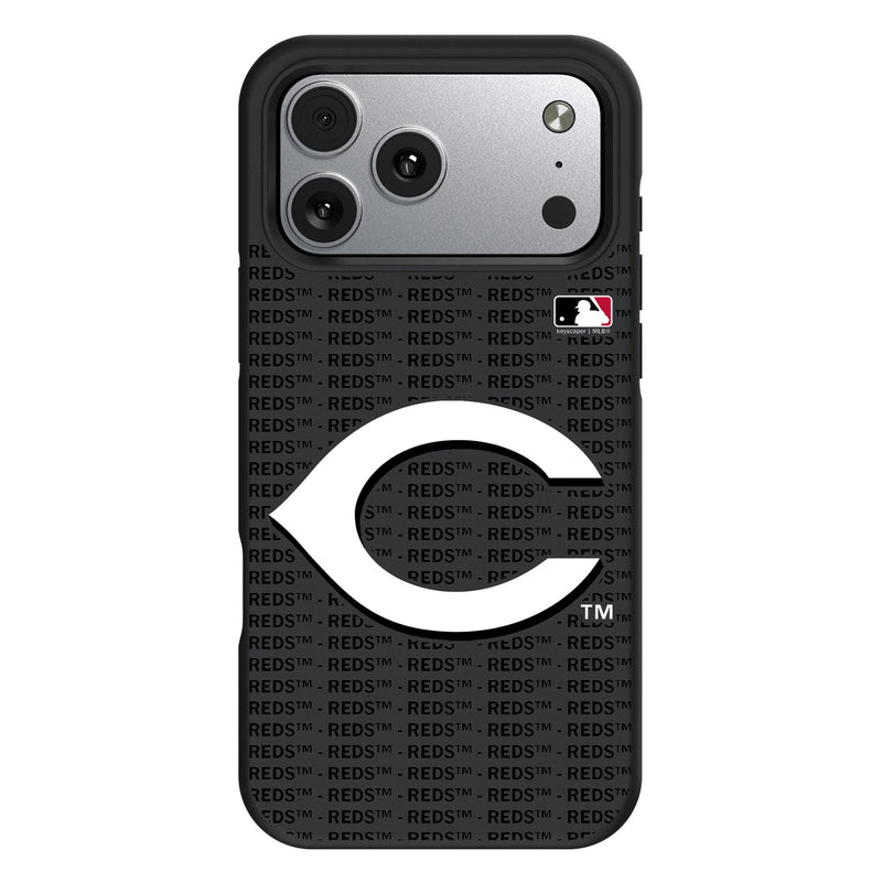 Cincinnati Reds Text Backdrop iPhone Bump Phone Case for Apple iPhone