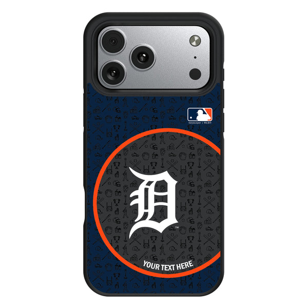 Detroit Tigers Personalized Circle iPhone Bump Phone Case for Apple iPhone