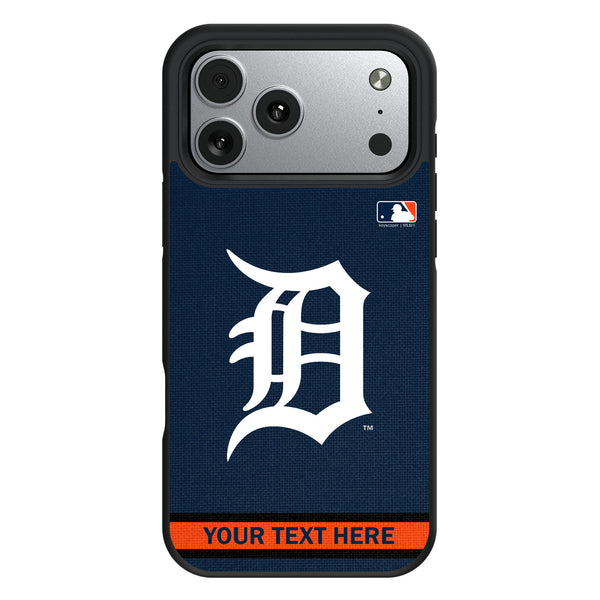 Detroit Tigers Personalized Stripe iPhone Bump Phone Case for Apple iPhone