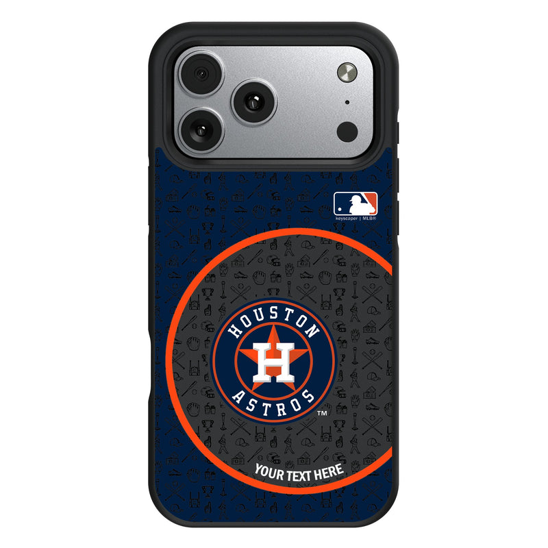 Houston Astros Personalized Circle iPhone Bump Phone Case for Apple iPhone