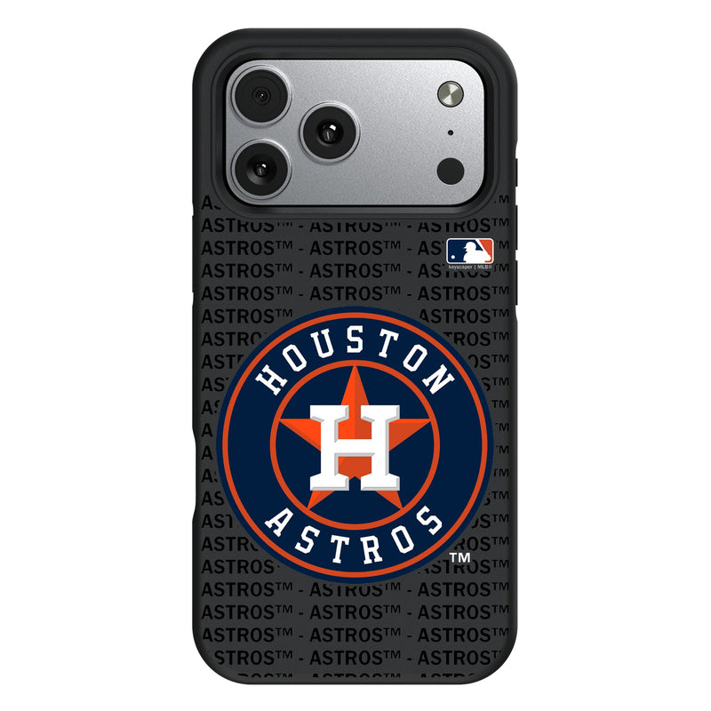 Houston Astros Text Backdrop iPhone Bump Phone Case for Apple iPhone