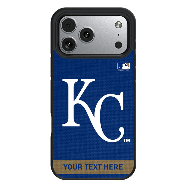 Kansas City Royals Personalized Stripe iPhone Bump Phone Case for Apple iPhone