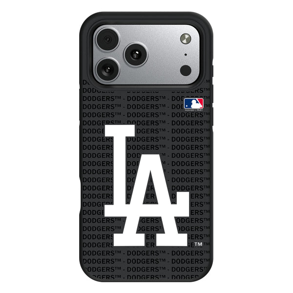 LA Dodgers Text Backdrop iPhone Bump Phone Case for Apple iPhone