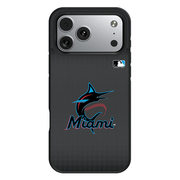 Miami Marlins Linen iPhone Bump Phone Case for Apple iPhone